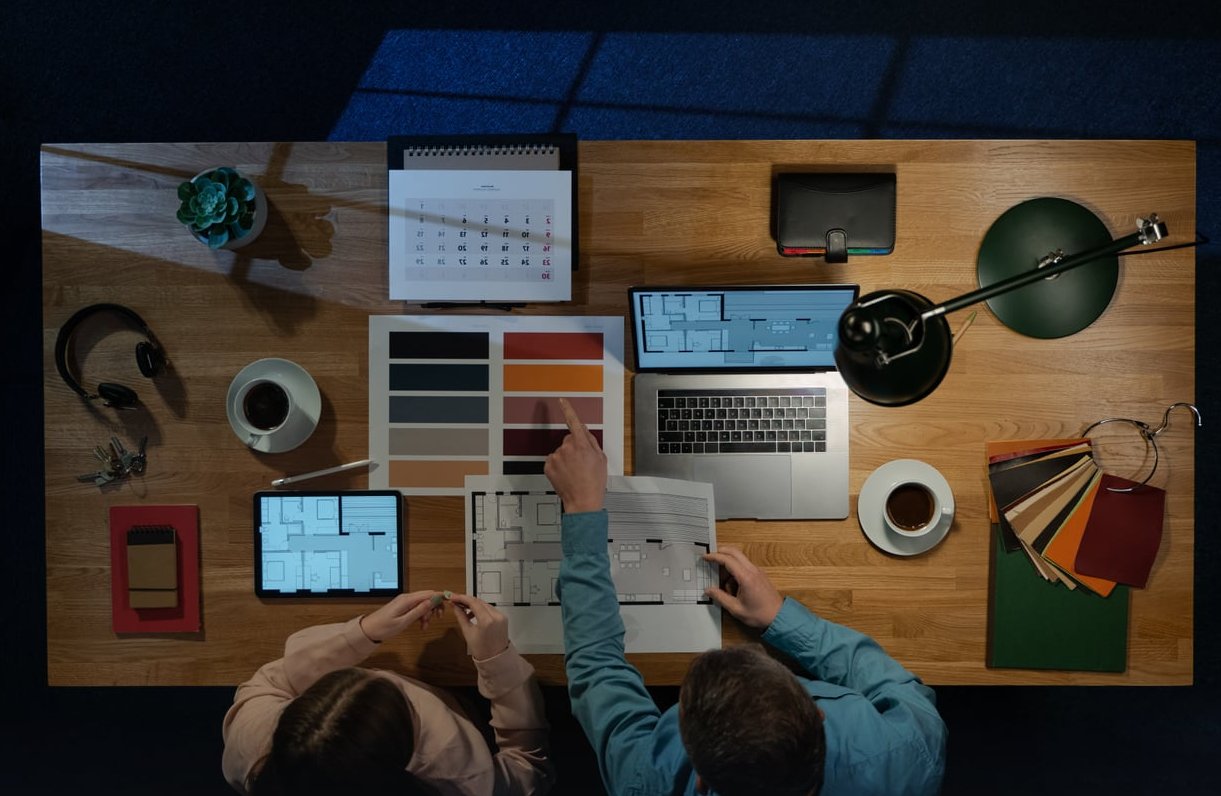 infographic design desk