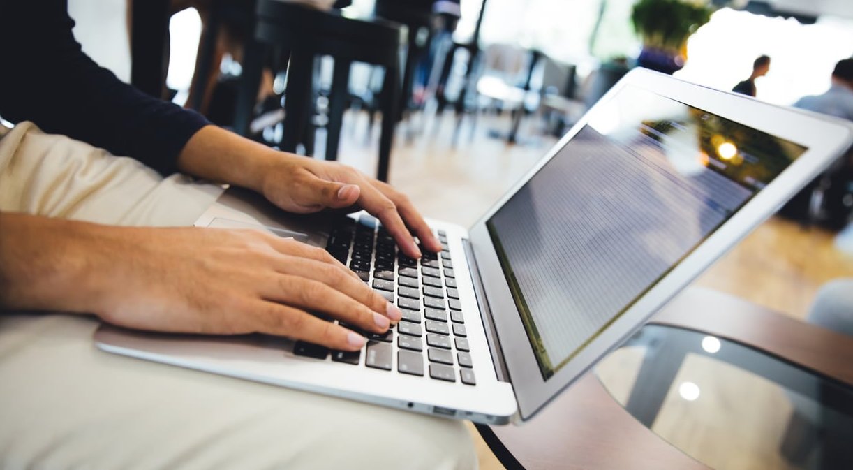website redesign laptop
