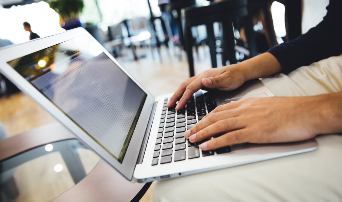 website redesign laptop