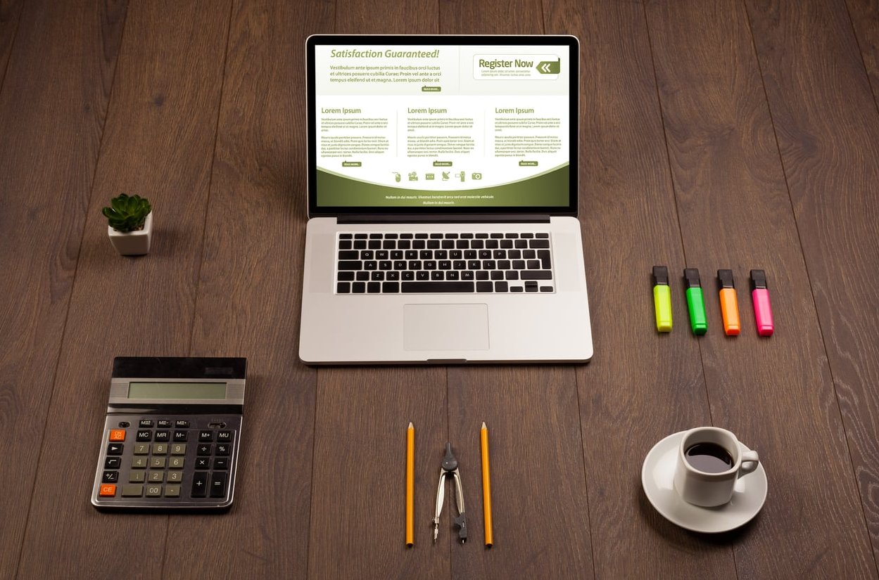 church website laptop